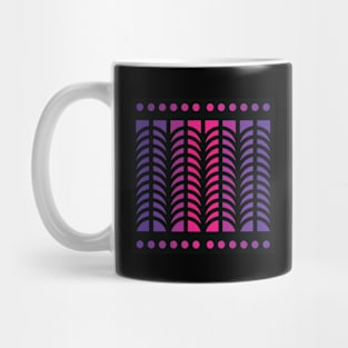 “Crescent Moons” - V.2 Purple - (Geometric Art) (Dimensions) - Doc Labs Mug